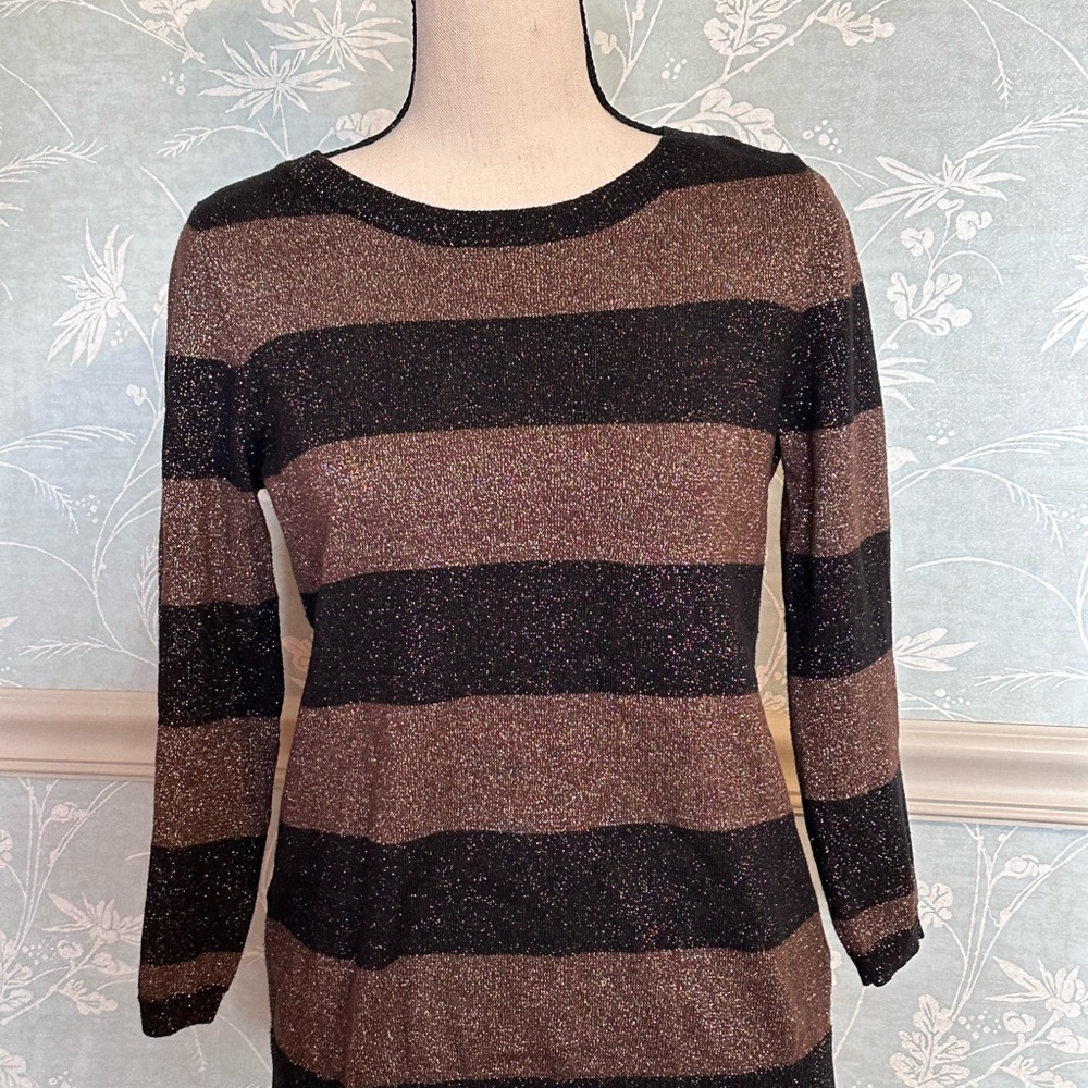 The Limited Black Glitter Knit Sweater